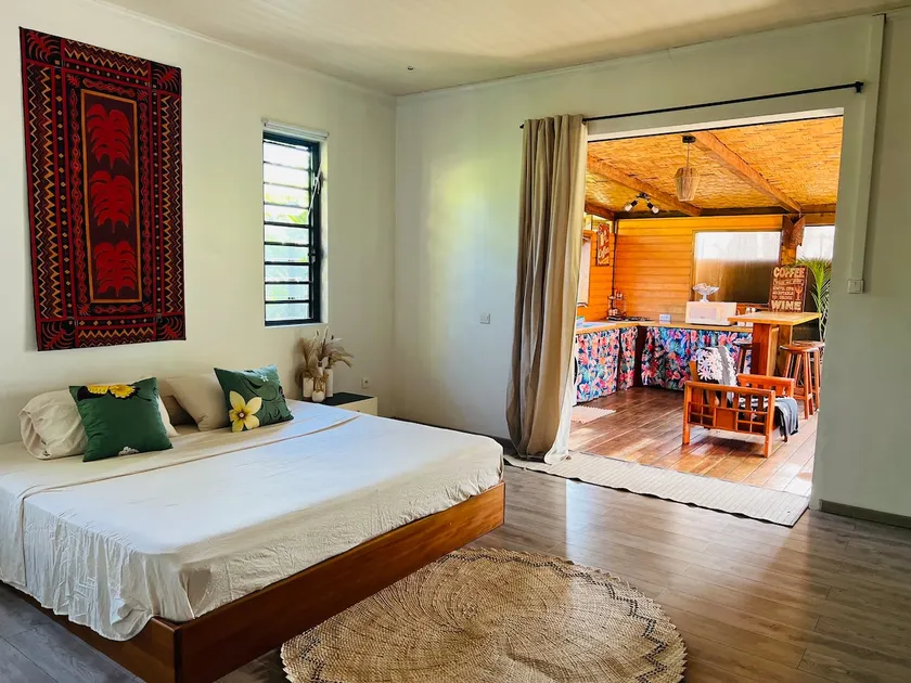 Polynesian lodge with tropical terrace • - Image 1