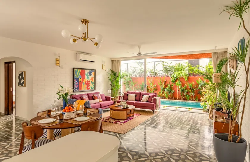El Volar by The Blue Kite - Fully Serviced 2BHK Apartment, 5 Mins to Casino & 10 Mins to Candolim Beach with Big common Pool, Fully Equipped Kitchen, 24x7 Security, WiFi - Image 1