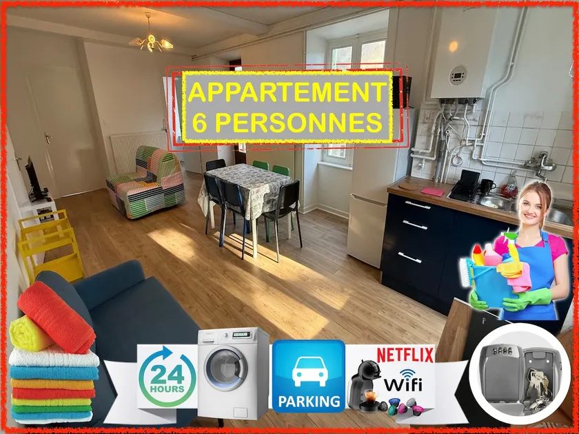 26 CHIC & COSY NOIRETABLE F2 55m2 WIFI SMART TV NETFLIX - Image 1