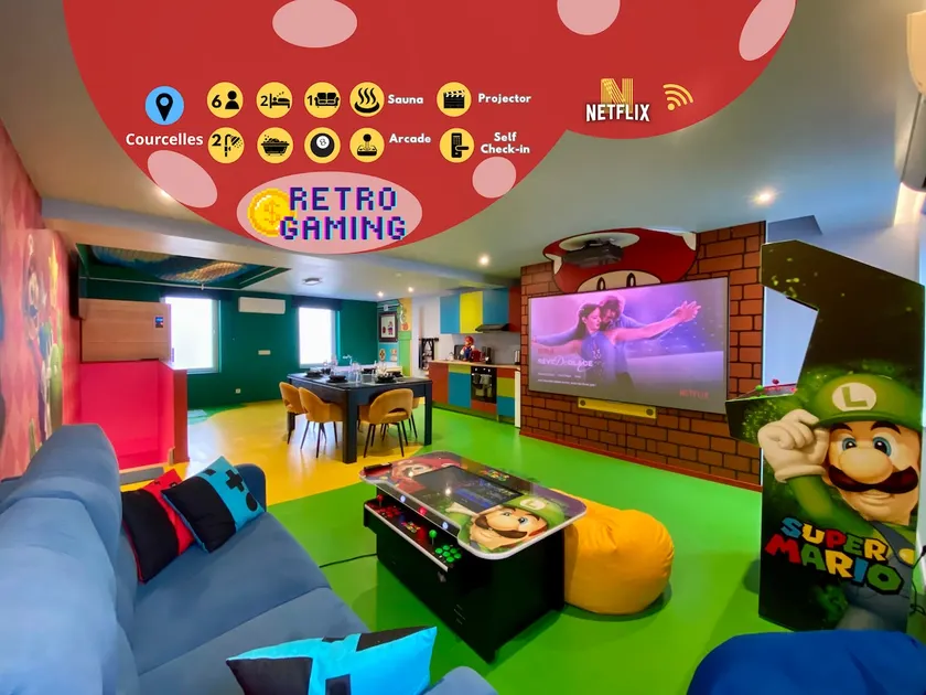 Mood Room Retro Gaming · Arcades · Jacuzzi · Sauna - Image 1