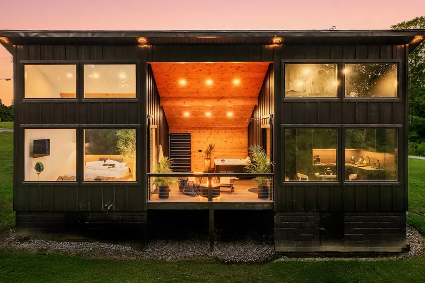 ”The Night” | Modern Black Chalet - Image 1
