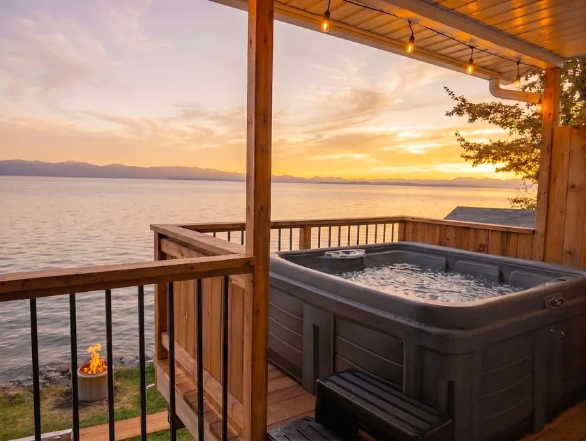 Chalet 691 Waterfront with Spa, Fireplace, WiFi & AC - Image 1
