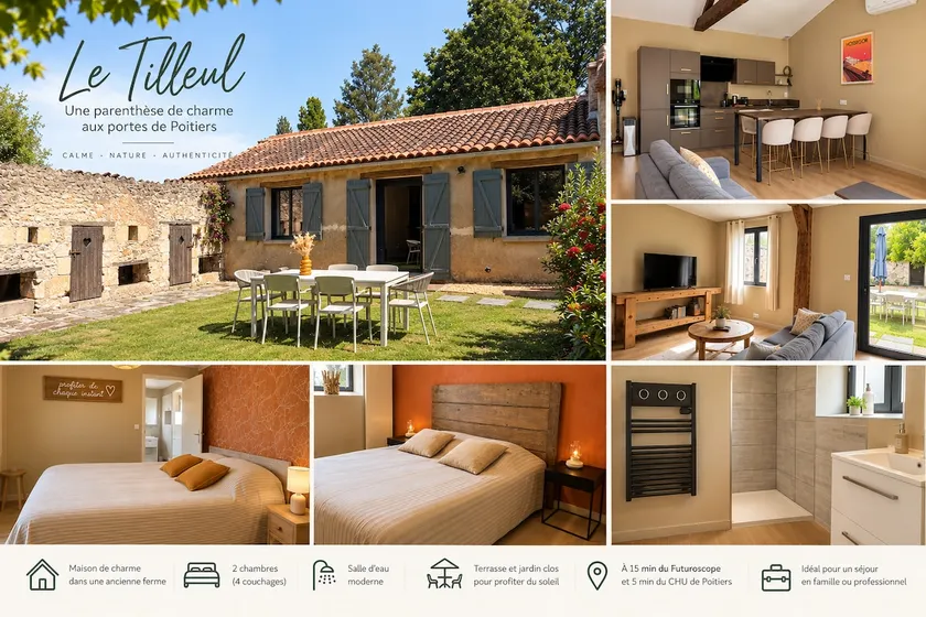 Comfortable maisonette CHU & Poitiers - Le Tilleul - Image 1