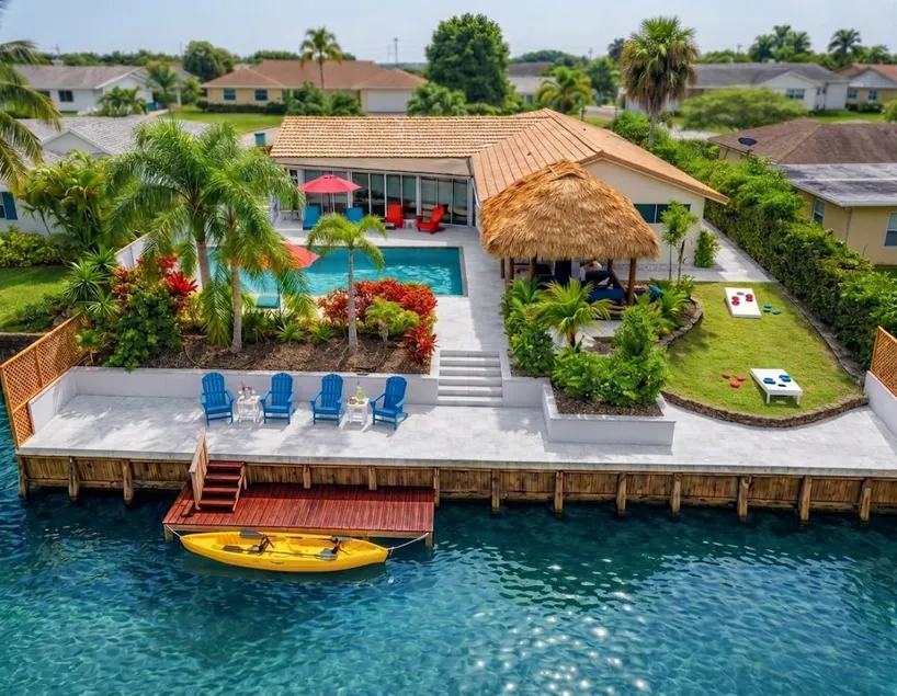 Waterfront w Htd Pool, Tiki Hut, Billards, Bar - Image 1