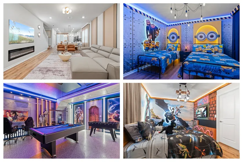 Epic Family Villa Pool Theater Themed Bedrooms - Image 1
