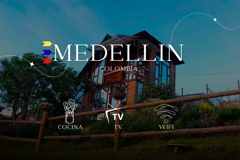 Cozy Cabin + WiFi + Kitchen + TV + Jacuzzi + BBQ @Medellín - Image 1