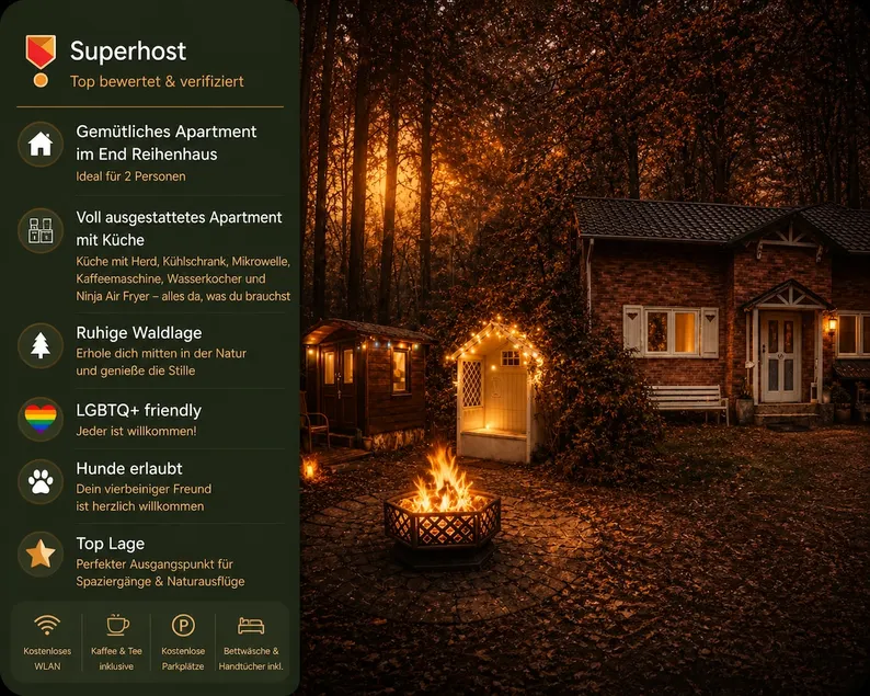 Luxus Wald Apartment mit opt. Sauna & Whirpool - Image 1