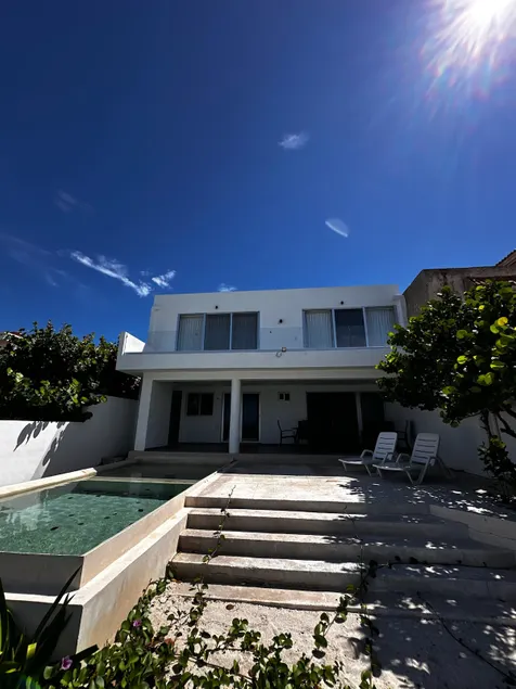 Golden oceanfront house in Chicxulub Mérida - Image 1
