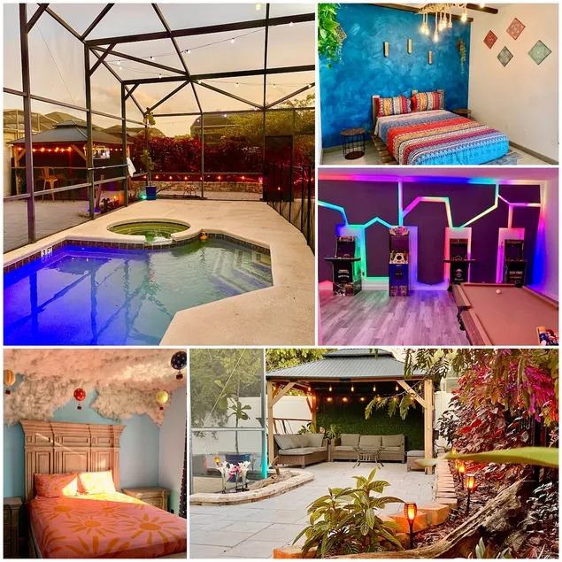 The Bohemian Escape w/ Game Room + Pool and Spa - Image 1