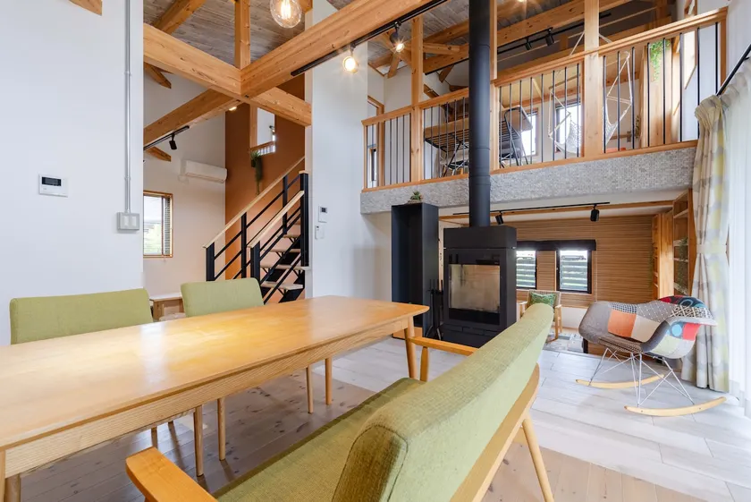 Nordic Villa near Karuizawa | Loft BBQ Fireplace - Image 1