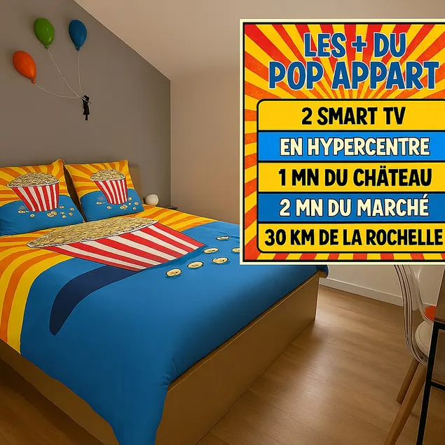 Air-conditioned apartment / terrace / digital code / city center - Image 1