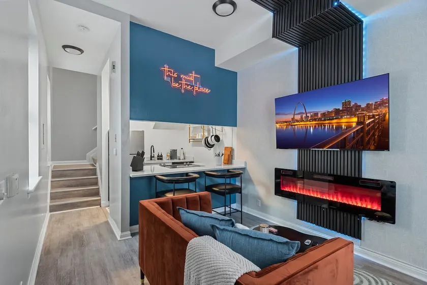 Neon Nook | Stylish 1BR Retreat in Soulard - Image 1