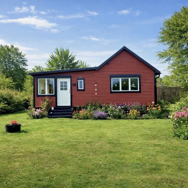Little red cottage in Beddingestrand - Image 1