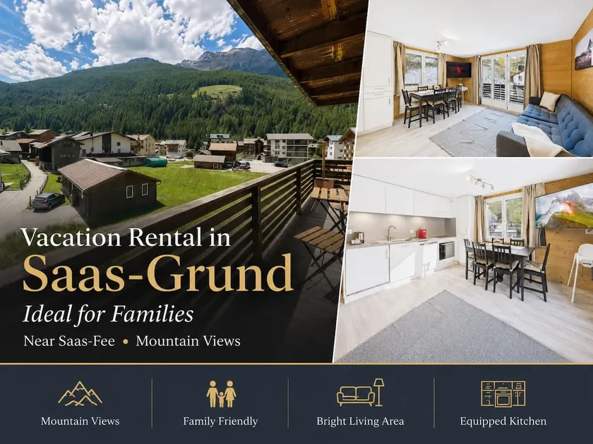 Family-friendly apartment with mountain views - Image 1