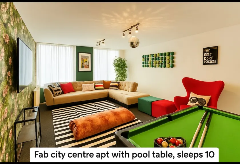 Fab City centre 4bed group apt/pool table. Sleep11 - Image 1