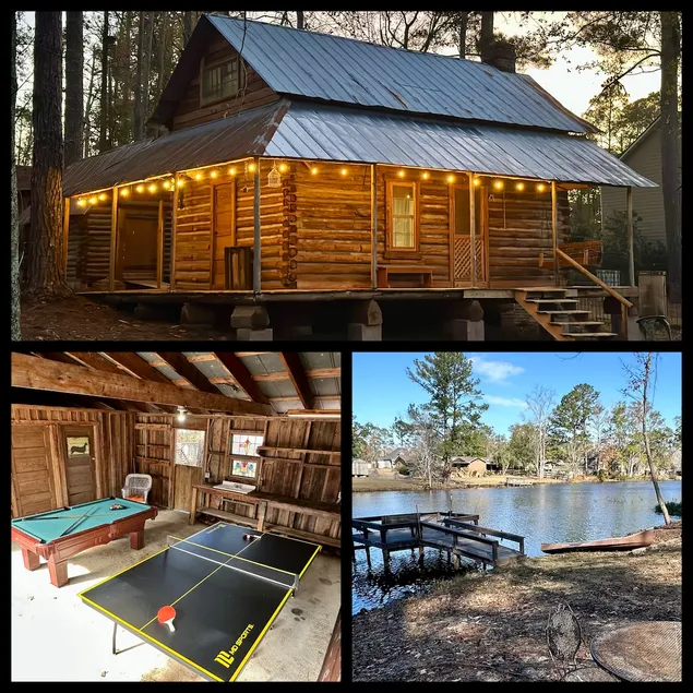 1880 Lake House Log Cabin - GAME ROOM! Kayak! AC! - Image 1