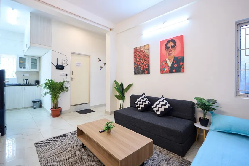 Elegant AC 2BHK in Whitefield (Sleeps 7) - 202 - Image 1