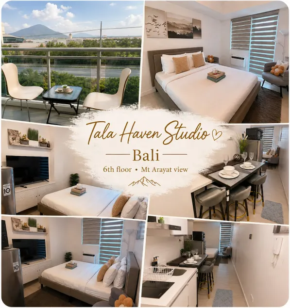 Tala Haven at Azure North Studio with Mt Arayat View - Image 1