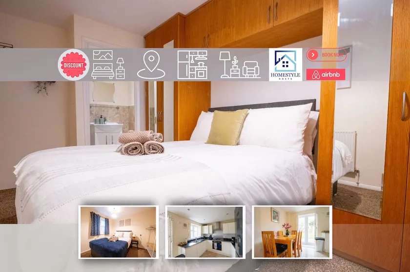 Stylish 3BR Chafford Stay | Discounted Rates - Image 1