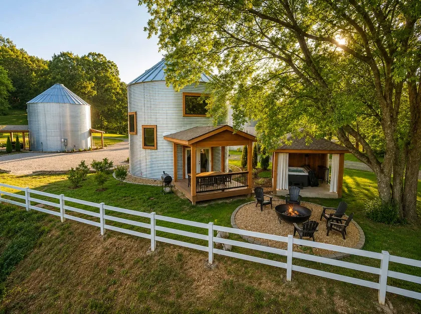 Hollow Silo Stay with Pasture Views & Hot Tub - Image 1