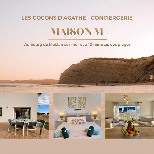 Les Cocons d'Agathe La Maison M - 10 min des plages - Image 1