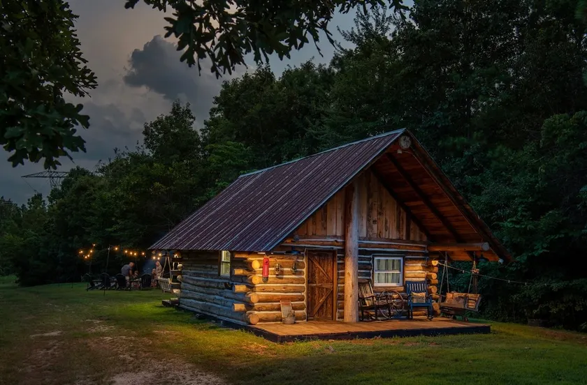 Heritage Log Cabin Turkey Path Ranch on 325 acres - Image 1