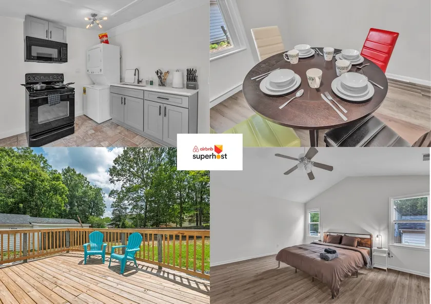 King Bed | Full Kitchen, Laundry + Private Entry - Image 1