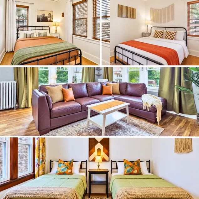 Elegant 3BR Upper Flat on Vibrant Oakland Ave - Image 1