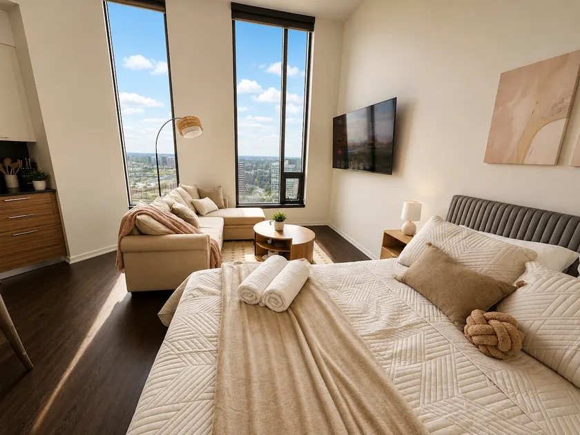 Stylish Studio Steps to Tysons Metro - Queen Bed - Image 1