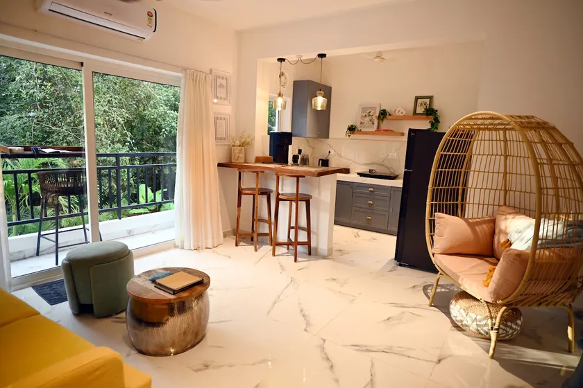 The Green Window | 1bhk with forest and pool view - Image 1