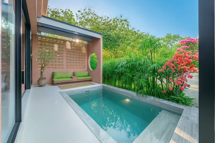 Stylish 1BR with pool, kitchen and patio in Ungasan - Image 1