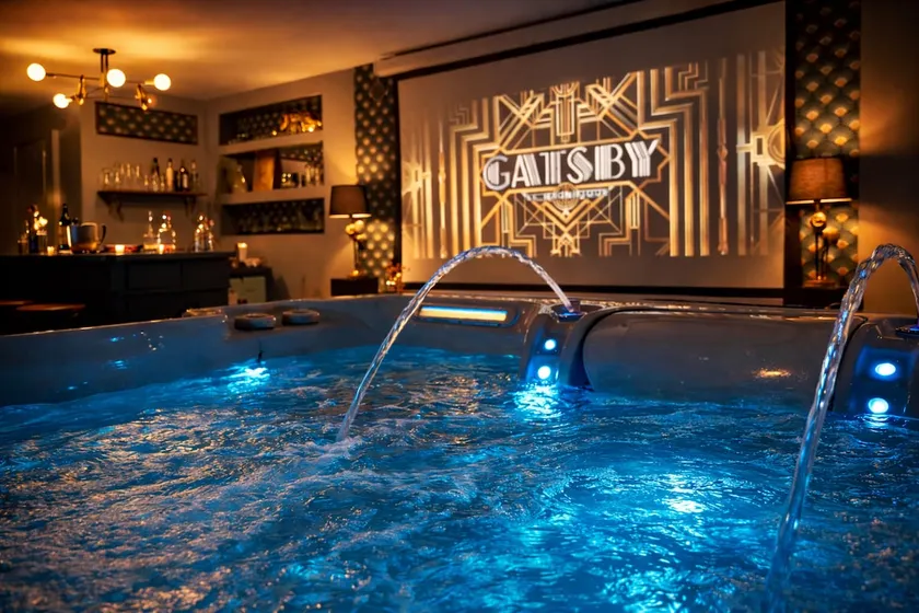 La Suite 1925: Private Hot Tub, Giant Screen TV, Terrace - Image 1