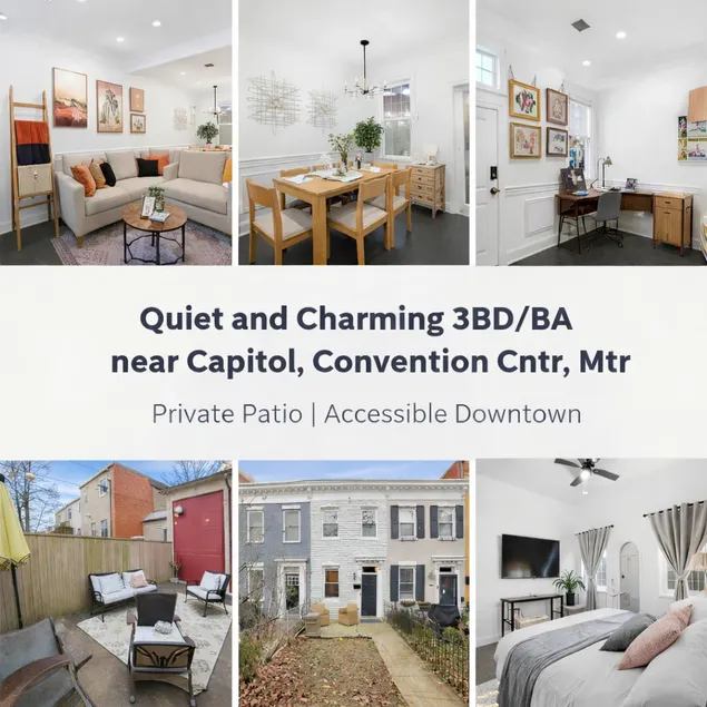 NEW! 3BR/BA | Near US Capitol | Metro | Prvt Prkng - Image 1