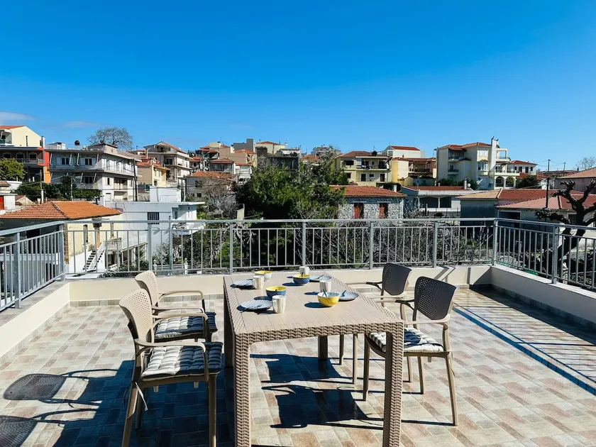 New apartment with a huge terrace • Kymi center - Image 1