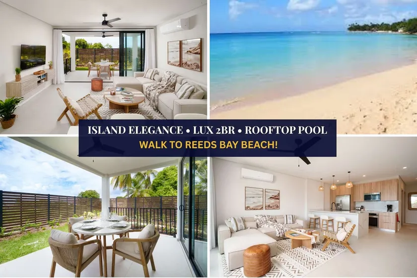 Caribbean Luxury 2BR Walk to Beach Sky Pool Deck - Image 1