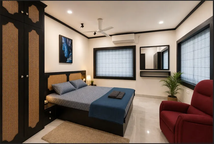 Retro Vibe-2 |AC 2BHK|Lake Rd |Balcony|Kitchenette - Image 1