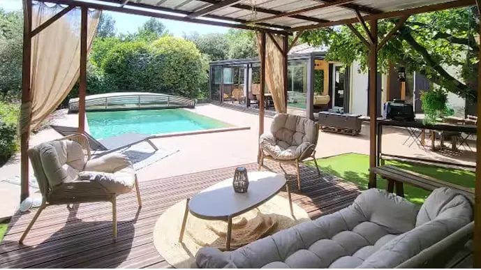 Villa Provence Verte 180 m2 Piscine, Sauna, Véranda, Clim, jardin arboré, très calme ! - Image 1