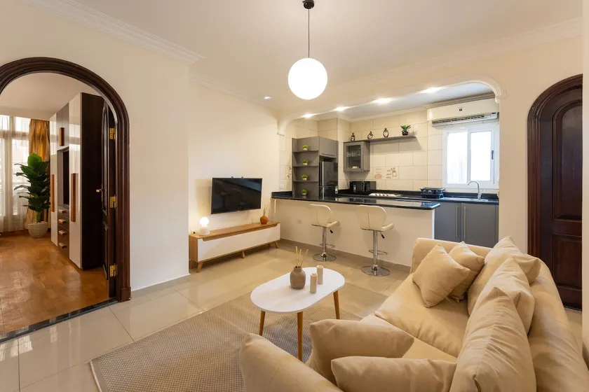 Quiet Japandi 1-Bedroom Apt | Prime Zamalek - Image 1