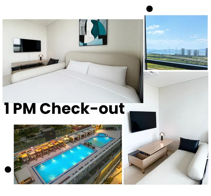 Check-out at 1pm! Rooftop pool, Incheon Bridge view, near the station - Image 1