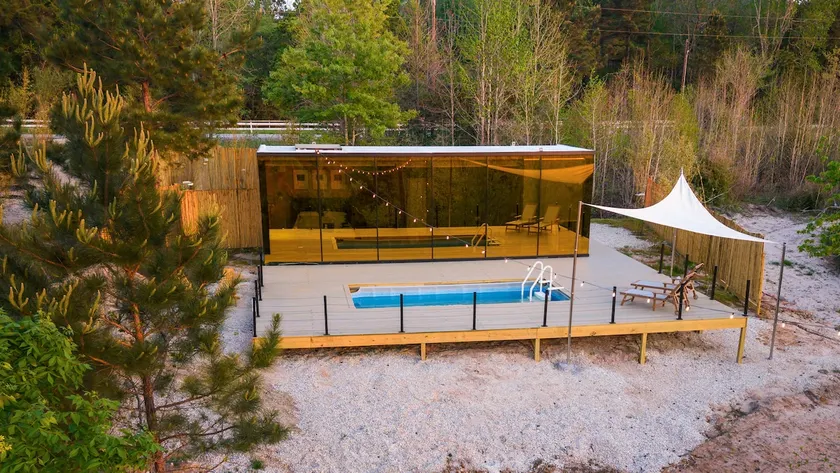 Dew: Glass Cabin w/ Private Pool + Hilltop View - Image 1