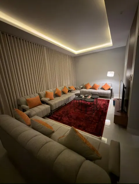 A room and a hall with a beautiful design and a car entrance - Image 1