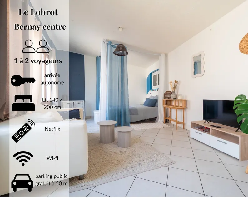 Le Lobrot – 35 m² studio, separate kitchen - Image 1