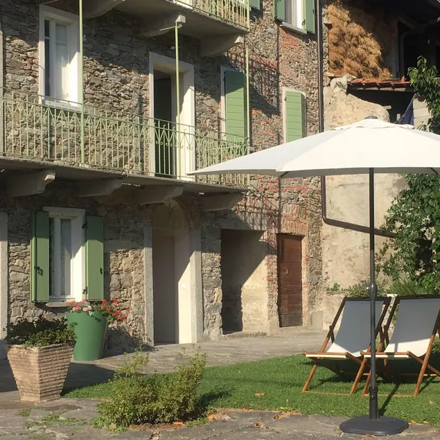 View of Mottarone with barbecue + garden - Image 1