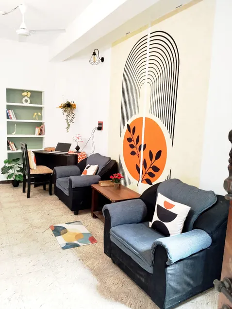 Boho 2BHK | 1.4 km Rock Beach | 1.2 km WhiteTown - Image 1
