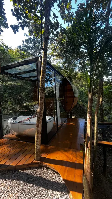 •Chalet for a couple, with a hot tub in the middle of nature• - Image 1