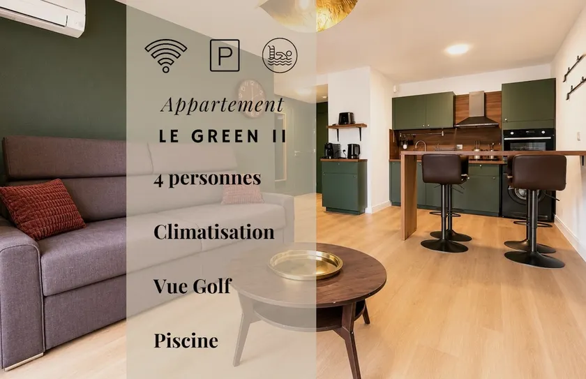 122 - Le Green II, 4 people, Air conditioning, Swimming pool, Golf course view - Image 1