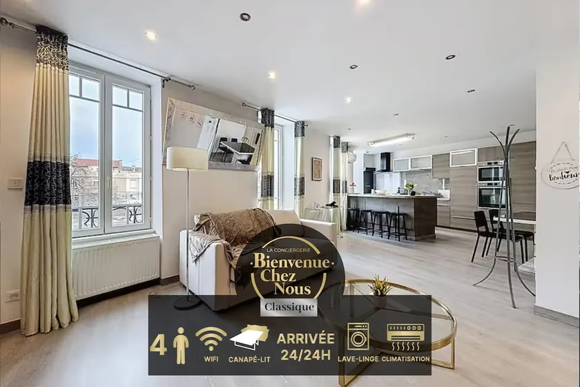 9 Fontaine A · Spacious & air-conditioned 1-bedroom apartment – Wi-Fi, near - Image 1