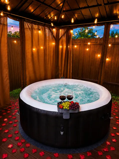 Pvt Patio Hot Tub | massage bed | Wine & Netflix - Image 1