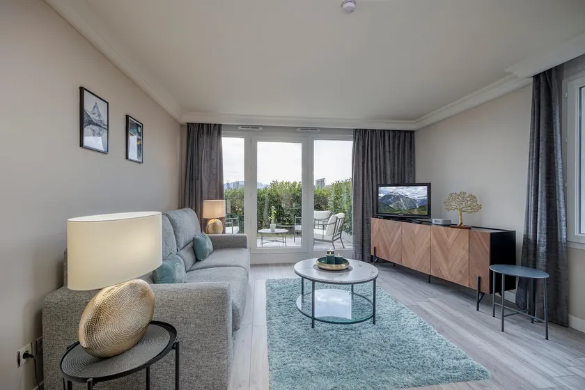 Luxury 2-bedroom apartment near Geneva, Lake Geneva, parking + air conditioning - Image 1