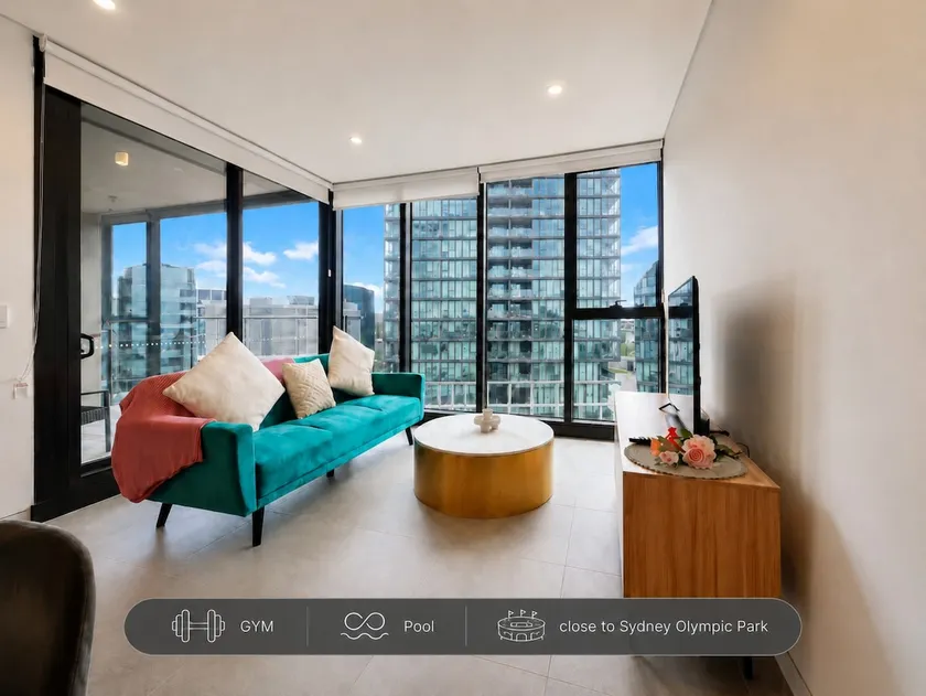 Stylish 1BR | Pool, Gym & Parking by Olympic Park - Image 1